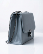 Slate Grey Structured Crossbody Bag