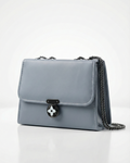 Slate Grey Structured Crossbody Bag