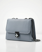 Slate Grey Structured Crossbody Bag